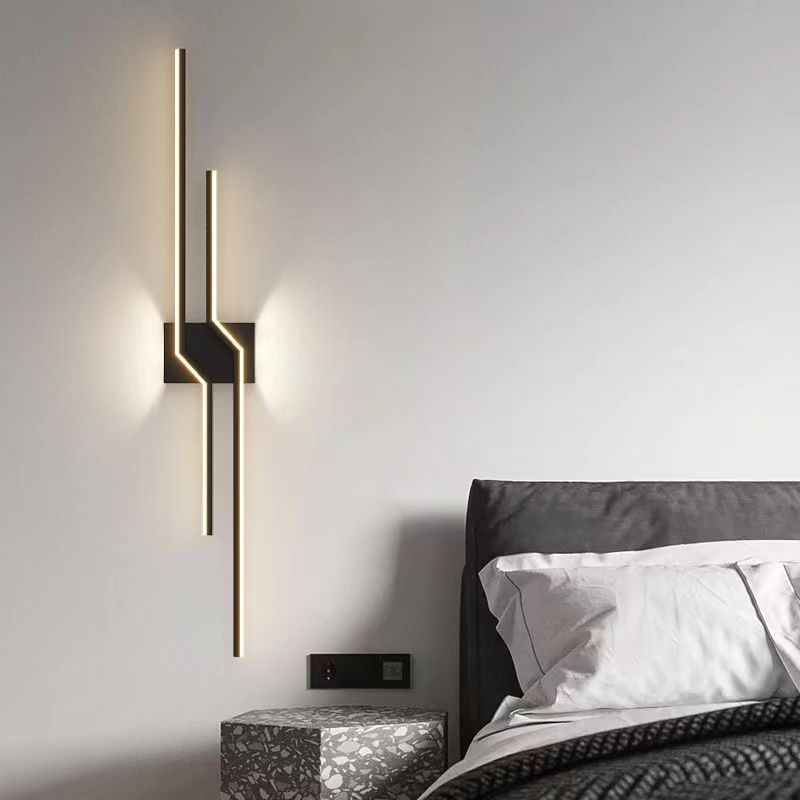 LED fali lámpa AL100BK 60W fekete Belső fali lámpák Alapértelmezett cím Alessandro Design