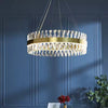 CASERTA Nobile LED csillár távirányítóval, 41 W, szabályozható, átmérő 40 cm, arany