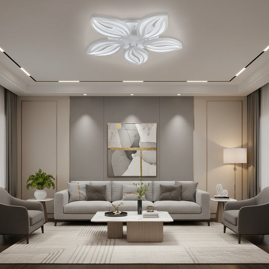 LED-es csillár távirányítóval ORCHID 66W, 5 szirom, hideg/meleg/semleges fény, szabályozható, fehér LED-es csillár távirányítóval Alapértelmezett cím Alessandro Design