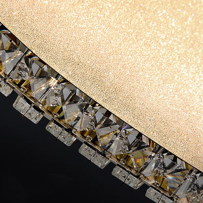 Lustra LED cu telecomanda si cristal LLC152/500CH 59W, 50cm, Cerc, lumina Rece/Calda/Neutra, Dimabila, Crom Lucios Lustre LED cu Telecomanda Default Title Alessandro Design
