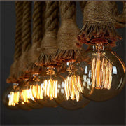 Lustra Vintage LV102, 2xE27, Rustic, Sfoara si Metal, 150cm, Suport Negru Lustre Vintage Default Title Alessandro Design