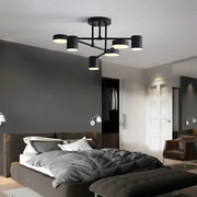 LED csillár GALIOS 26W, 6 elem, hideg/meleg/semleges fény, fekete alkalmazott LED csillárok Alapértelmezett cím Alessandro Design
