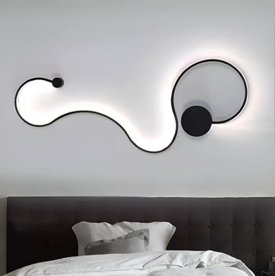 LED lámpa Delilah 36W dekoratív hideg/meleg/semleges könnyűfém és fekete szilikon