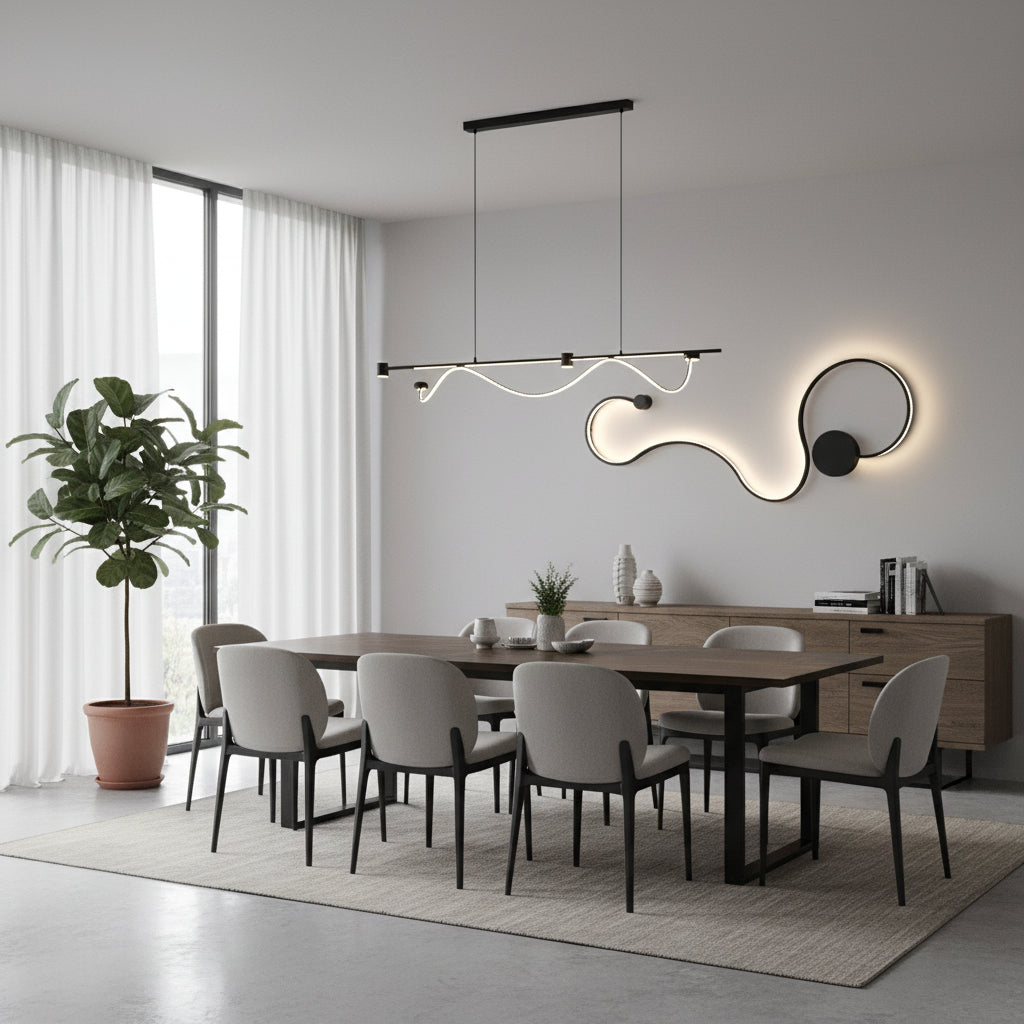 LED fali lámpa Delilah 36W dekoratív hideg/meleg/semleges könnyű fém és fekete szilikon beltéri fali lámpák alapértelmezett cím Alessandro Design