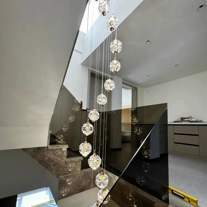 Crystal LED KILKENNY Culmino csillár, 144 W, semleges fény, átmérő 60 cm, arany modern csillárok alapértelmezett cím Alessandro Design