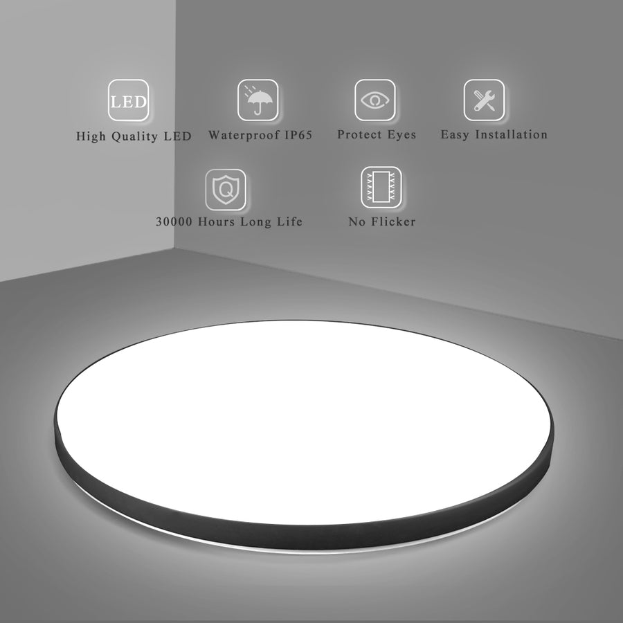 SOLIS LED mennyezeti lámpa 37cm 32W Cold Light Fekete LED mennyezeti lámpa Alapértelmezett cím Alessandro Design