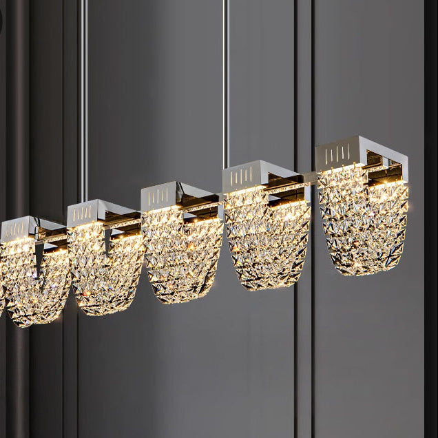 Lustra LED Suspendata, STRATUS Supremo, Cristal si Metal, 15W, Lumina Rece/Calda/Neutra 3000K/4000K/6000K, Iluminat Luxos Candelabre Cristal Default Title Alessandro Design