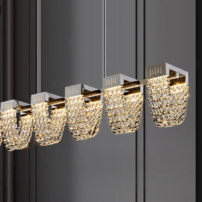 Lustra LED Suspendata, STRATUS Supremo, Cristal si Metal, 15W, Lumina Rece/Calda/Neutra 3000K/4000K/6000K, Iluminat Luxos Candelabre Cristal Default Title Alessandro Design