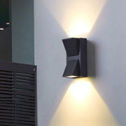 Aplica LED de Exterior si Interior, 6W, 2 Surse x 5W, IP65, ABS, Negru, 3000K, AX100/2BK Aplice de Exterior Default Title Alessandro Design