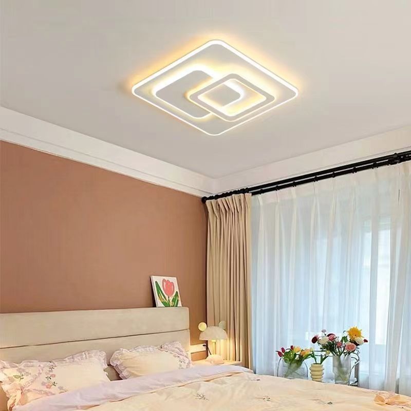 LED-es csillár távirányítóval NOLUX 34W, Négyzet alakú, Hideg/Meleg/Semleges fény, Szabályozható, Fehér LED-es csillárok távirányítóval Alapértelmezett cím Alessandro Design