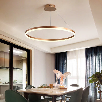Függesztett LED-csillár, ANINA, 34W, 1 kör, átmérő 50 cm, hideg/meleg/semleges fény 3000K/4000K/6000K, szabályozható, fényes aranyfehér, állítható magasságú, fém és akril LED-csillárok távirányítóval Alapbeállítás Cím Alessandro