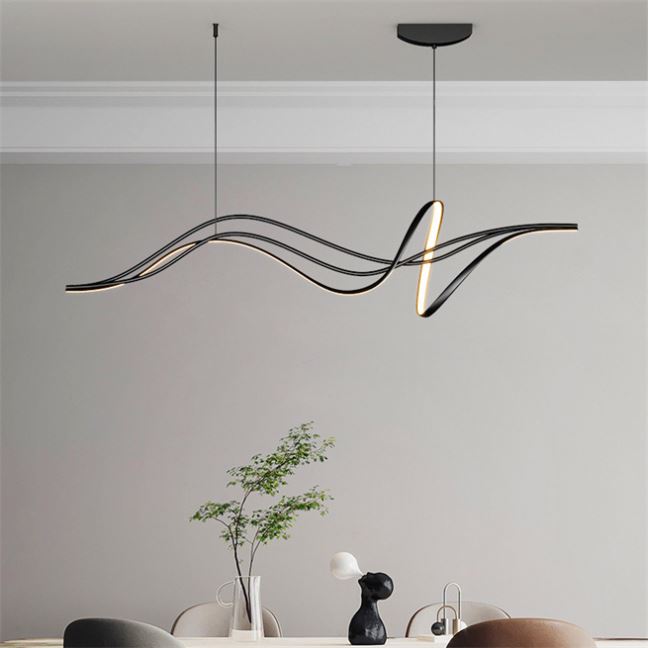 Lustra LED suspendata cu telecomanda LIBRE, 42W, lumina Rece/Calda/Neutra, Dimabila, Negru, Inaltime Reglabila Lustre LED cu Telecomanda Default Title Alessandro Design