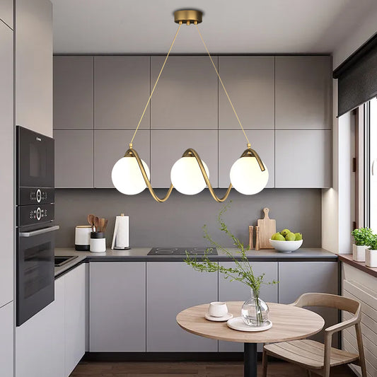 LOFT Haven csillár, 3x G9, fehérarany, fém, állítható magasságú, modern modern csillárok, alapértelmezett cím Alessandro Design