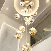Crystal LED KILKENNY Culmino csillár, 144 W, semleges fény, átmérő 60 cm, arany modern csillárok alapértelmezett cím Alessandro Design