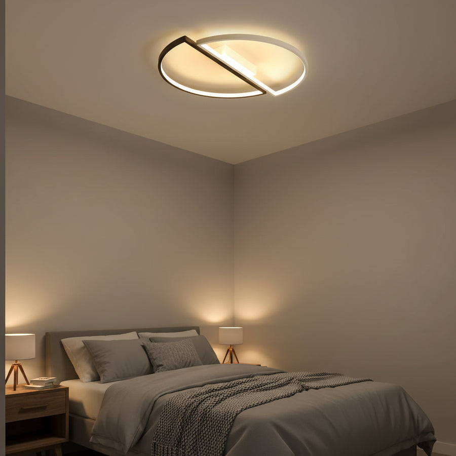 LED csillár távirányítóval VECTOR ARCUS 52W, 2 elem, hideg/meleg/semleges fény, szabályozható, fehér fekete LED csillárok távirányítóval Alapértelmezett cím Alessandro Design