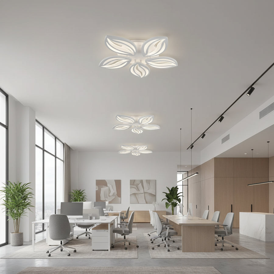 LED-es csillár távirányítóval ORCHID 66W, 5 szirom, hideg/meleg/semleges fény, szabályozható, fehér LED-es csillár távirányítóval Alapértelmezett cím Alessandro Design