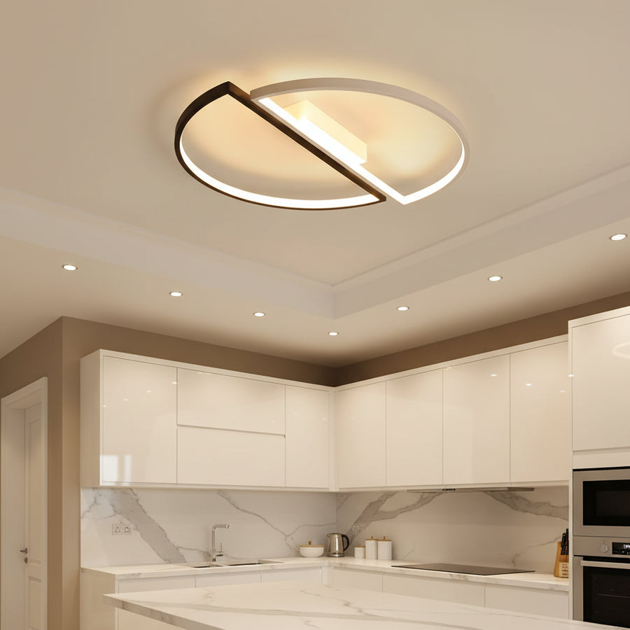 LED csillár távirányítóval VECTOR ARCUS 52W, 2 elem, hideg/meleg/semleges fény, szabályozható, fehér fekete LED csillárok távirányítóval Alapértelmezett cím Alessandro Design