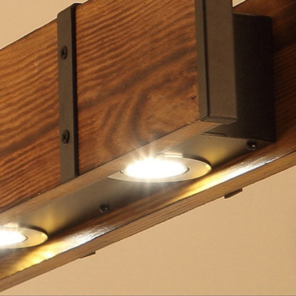 Lustra LED Vintage LV565/4, 12W, 3000K, Rustic Barn, Lemn si Metal, 100cm, Galben Lustre Vintage Default Title Alessandro Design