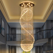 LED kristálycsillár 70W IMPERIALE arany, átmérő 50cm, magasság 200cm, létramodell kristálycsillár alapértelmezett cím Alessandro Design