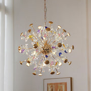 Candelabru Modern cu Cristal, FloraLux, 32xG4, Auriu si Cristale , 54.5cm, Inaltime Reglabila, Metal si Cristal Candelabre Cristal Default Title Alessandro Design