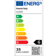 LED csillár HEATH STEA, 35 W, átmérő 20 cm, semleges fény, fehér, alkalmazott LED csillárok alapértelmezett cím Alessandro Design