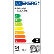 LED csillár PERU 34W, 2 kör, hideg/meleg/semleges fény, fehér LED csillárok Alapértelmezett cím Alessandro Design