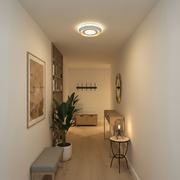 Lustra LED ROUE, 27W, Diametru 20cm, Lumina Calda/Neutra/Rece, Alb, Metal si Acril