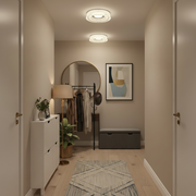 Lustra LED MARU Petito, 29W, Diametru 20cm, Lumina Calda/Neutra/Rece, Alb, Metal si Cristal