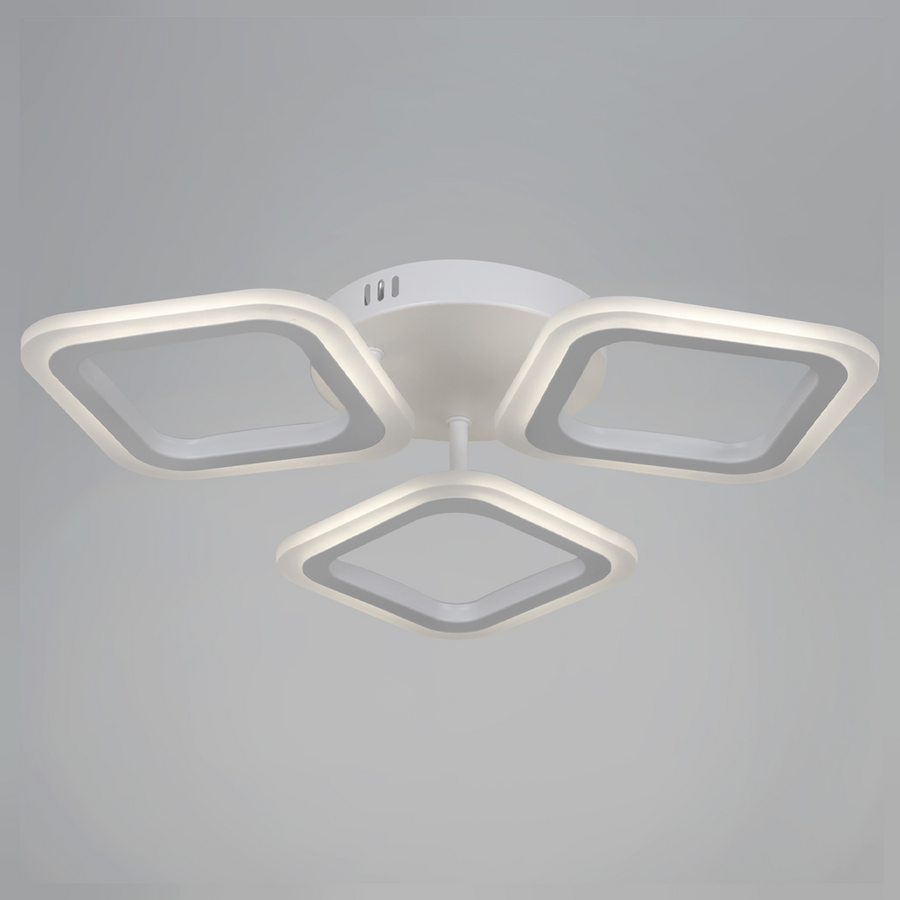 LED csillár ERIKA 20W, 3 négyzet, semleges fény 4000k, fehér, fém és akril alkalmazott LED csillárok alapértelmezett cím Alessandro Design