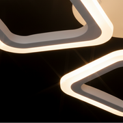 LED csillár ERIKA 20W, 3 négyzet, semleges fény 4000k, fehér, fém és akril alkalmazott LED csillárok alapértelmezett cím Alessandro Design