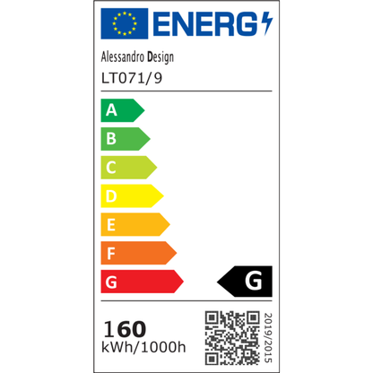 LED-csillár távirányítóval és kristály Alejandro 160W, 9 virág, hideg/meleg/semleges fény, szabályozható, fényes króm LED-csillár távirányítóval Alapértelmezett cím Alessandro Design