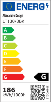 LED csillár távirányítóval ELLA 186W, 8 négyzet, hideg/meleg/semleges fény, szabályozható, fekete LED csillárok távirányítóval Alapértelmezett cím Alessandro Design