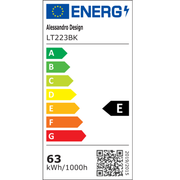 LED-es csillár távirányítóval HELIX 63W, Hideg/Meleg/Semleges fény, Szabályozható, Fekete LED-es csillárok távirányítóval Alapértelmezett cím Alessandro Design