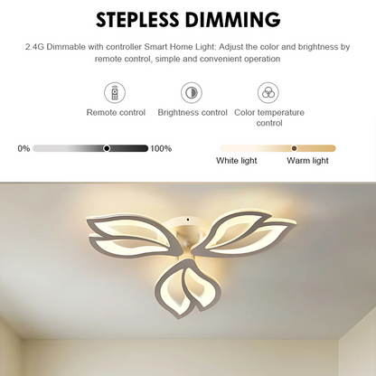 LED-es csillár távirányítóval LILY 40W, 3 elem, hideg/meleg/semleges fény, szabályozható, fehér LED-es csillár távirányítóval Alapértelmezett cím Alessandro Design