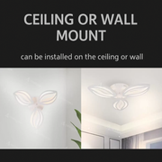 LED-es csillár távirányítóval ORCHID 40W, 3 szirom, hideg/meleg/semleges fény, szabályozható, fehér LED-es csillár távirányítóval Alapértelmezett cím Alessandro Design