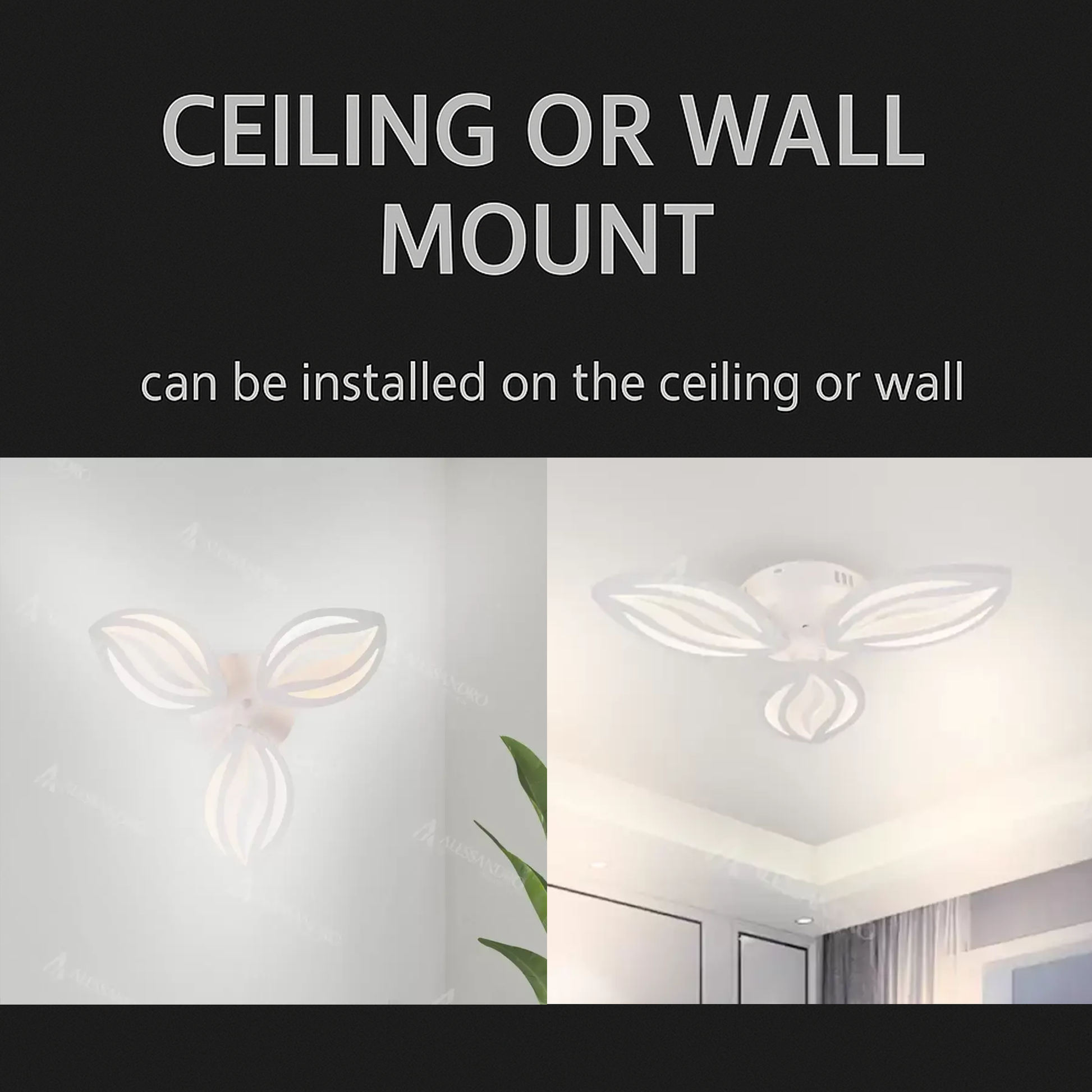 LED-es csillár távirányítóval ORCHID 40W, 3 szirom, hideg/meleg/semleges fény, szabályozható, fehér LED-es csillár távirányítóval Alapértelmezett cím Alessandro Design