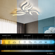 LED-es csillár távirányítóval SAKURA 37W, 3 szirom, hideg/meleg/semleges fény, szabályozható, fehér LED-es csillár távirányítóval Alapértelmezett cím Alessandro Design