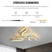 LED-es csillár távirányítóval SAKURA 37W, 3 szirom, hideg/meleg/semleges fény, szabályozható, fehér LED-es csillár távirányítóval Alapértelmezett cím Alessandro Design