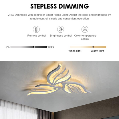LED-es csillár távirányítóval SAKURA 37W, 3 szirom, hideg/meleg/semleges fény, szabályozható, fehér LED-es csillár távirányítóval Alapértelmezett cím Alessandro Design
