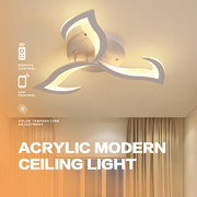 LED-es csillár távirányítóval LOTUS 32W, 3 szirom, hideg/meleg/semleges fény, szabályozható, fehér LED-es csillár távirányítóval Alapértelmezett cím Alessandro Design