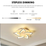 LED-es csillár távirányítóval LOTUS 54W, 5 szirom, hideg/meleg/semleges fény, szabályozható, fehér LED-es csillár távirányítóval Alapértelmezett cím Alessandro Design