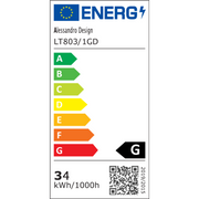 Függesztett LED-csillár, ANINA, 34W, 1 kör, átmérő 50 cm, hideg/meleg/semleges fény 3000K/4000K/6000K, szabályozható, fényes aranyfehér, állítható magasságú, fém és akril LED-csillárok távirányítóval Alapbeállítás Cím Alessandro