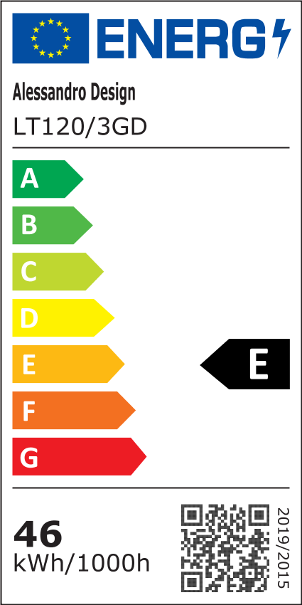 LED függőlámpa távirányítóval KILLIAN 46W, 3 kör, hideg/meleg/semleges lámpa 3000K/4000K/6000K, dimmizelhető, arany-fehér LED lámpák távirányítóval alapcím Alessandro design