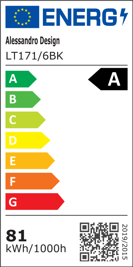 LED csillár távirányítóval LINEX, 81 W, 6 elem, lineáris, hideg/meleg/semleges fény, szabályozható, fekete LED csillárok távirányítóval Alapértelmezett cím Alessandro Design