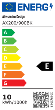 Mack kültéri LED fali lámpa, hossz 90 cm, 10 W, IP65, fém, lineáris, fekete kültéri fali lámpák alapértelmezett cím Alessandro Design
