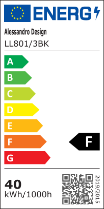 LED csillár PULSARIS 40W, 3 négyzet, hideg/meleg/semleges fény, fekete LED csillárok alapértelmezett cím Alessandro Design