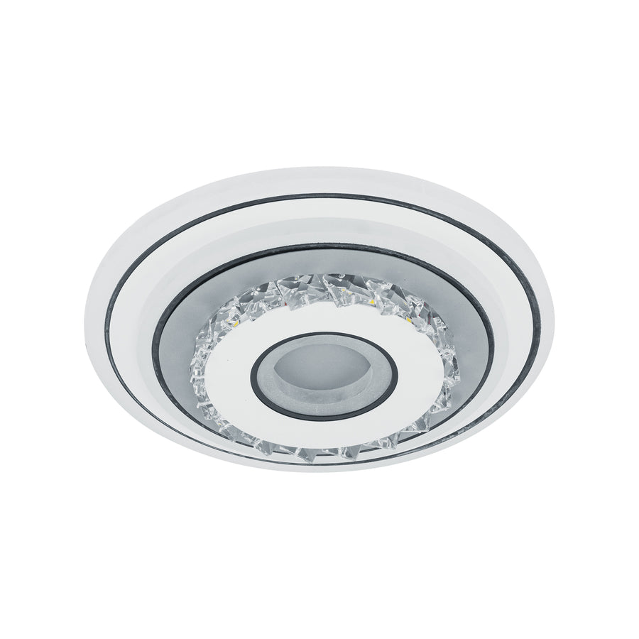 Kristály LED csillár MITA 28W, Átmérő 20cm, Kerek, Hideg/Meleg/Semleges fény, Fehér LED csillárok Alapértelmezett cím Alessandro Design