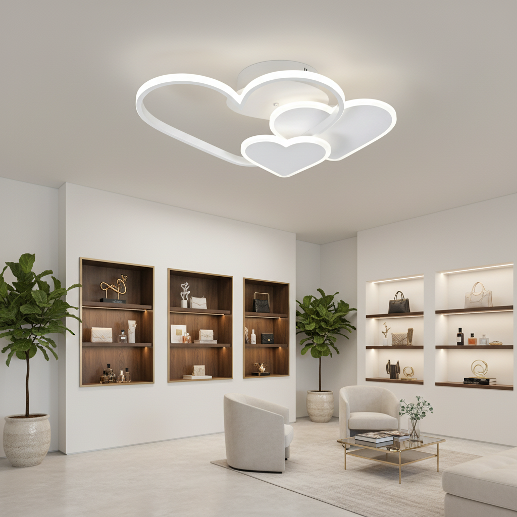 LED-es csillár távirányítóval AMI 48W, 3 szív, hideg/meleg/semleges fény, szabályozható, fehér LED-es csillár távirányítóval Alapértelmezett cím Alessandro Design