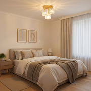 Klasszikus modernista nyolcas csillár, 8x E27, fekete, modern design, fém, lámpaernyő nélkül