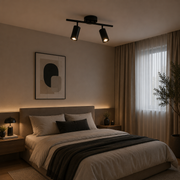 Lustra Clasica Sisimiut, 2xGU10, Metal, Negru